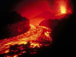 火山喷发场景