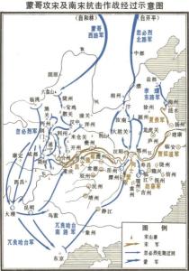 宋蒙钓鱼城之战形势图