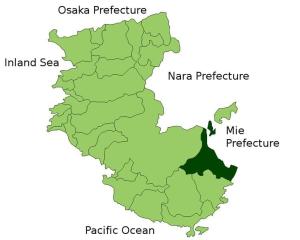新宫市在日本和歌山县的位置