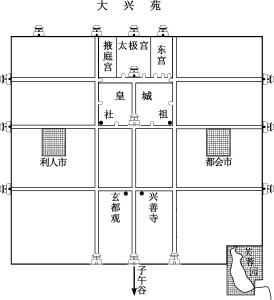 大兴城平面图图片