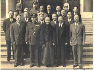 1949年1月欧阳驹、薛岳、戴季陶、余汉谋、谢婴白、香翰屏等