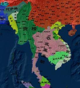 吞武里王朝最大疆域