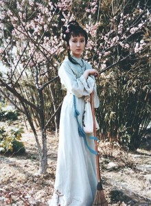 林黛玉葬花（87版红楼梦剧照）