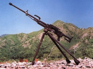 高射状态下的89式重机枪