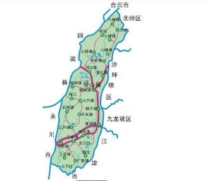 璧山区地图