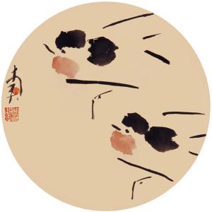 吴冠南水墨鸟作品