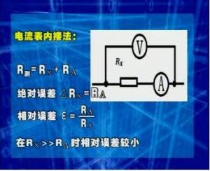 电流表内接法