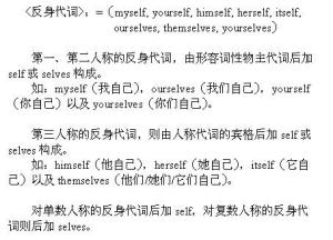 反身代词的解析图片