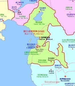 哥打巴托市 附近地图