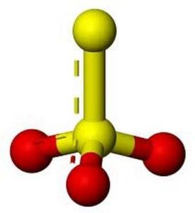 硫酸根结构图图片