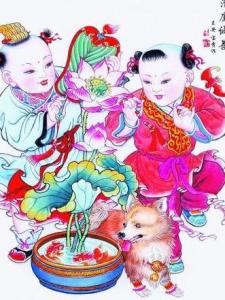 杨柳青年画杨柳青木版年画题材广泛,内容丰富,构图饱满,寓意吉祥,雅俗