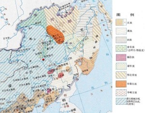 清代前期中国东北民族分布图