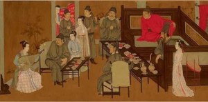 顾闳中《韩熙载夜宴图》卷局部