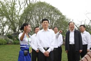 谢伏瞻等与会领导和嘉宾参观郑州园博园