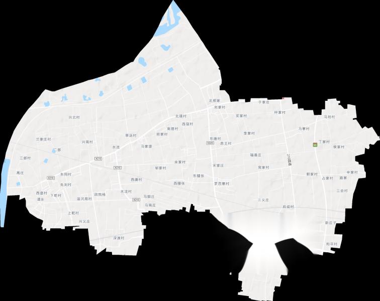 新合街道地形图