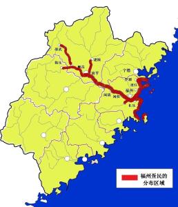 福州疍民分布图