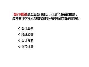 会计基本假设