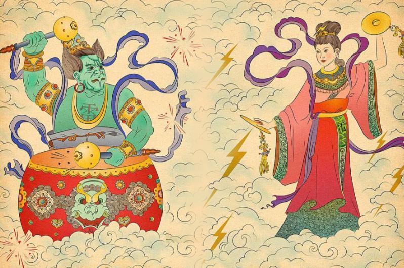 雷公电母(中国古代神话传说中司打雷放电的二名神仙)_搜狗百科