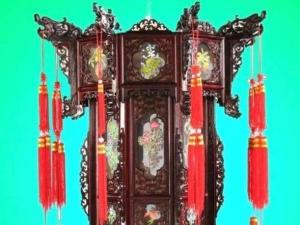 无为剔墨纱灯