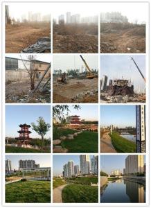 茶棚沟水系绿化整治工程前、中、后对比