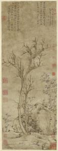 苔痕树影图