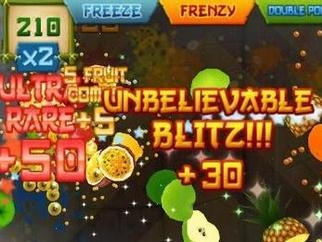 《水果忍者》游戏画面