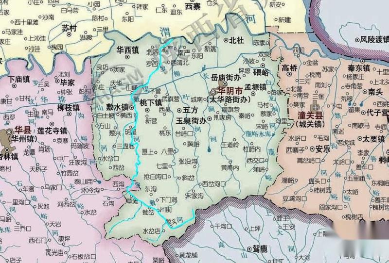 km05流域面积华阴市北洛村河口秦岭林家沟发源地罗夫河,敷水别称古