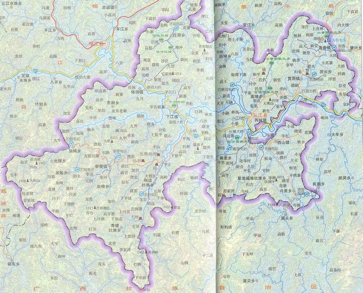 从江县洛香镇地图图片
