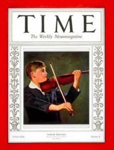 1932年时代周刊封面上的耶胡迪·梅纽因