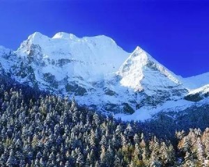 編輯西嶺雪山景區內最高峰廟基嶺海拔5353米,是成都第一峰,矗立天際