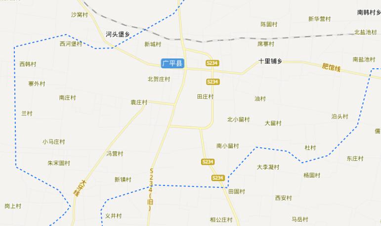 广平县城地图图片