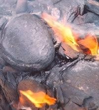 燃烧的油页岩
