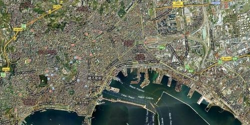 那不勒斯卫星地图