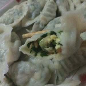 韭菜鸡蛋馅饺子放虾皮 300