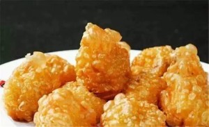 制作好的油炸糕