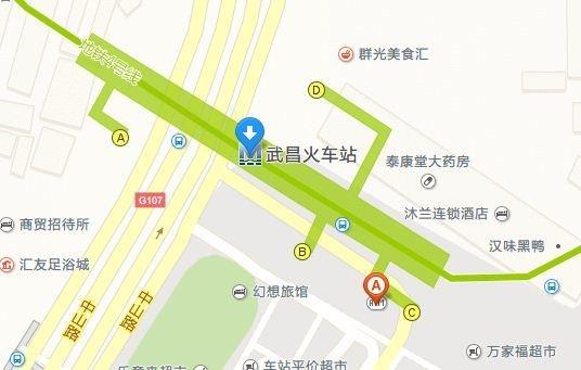 武昌火车站地图图片