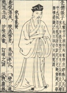 张载立像