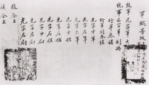秋瑾为起义制定的光复军军制（部分）
