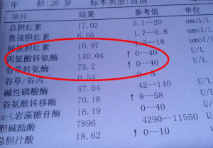 转氨酶偏高