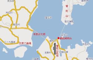 舟山普陀山机场位置图