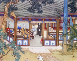 郎吟阁读书像
