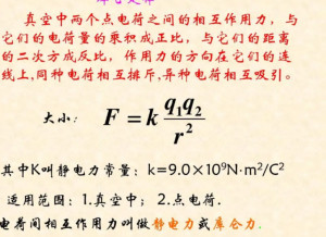库仑力公式