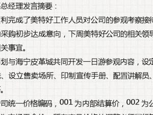 会议纪要