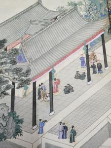 阿克敦《奉使图》中英祖接待清使情景