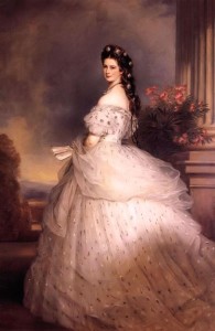 伊丽莎白皇后，由弗朗兹·克萨韦尔·温特哈尔特绘于1865年