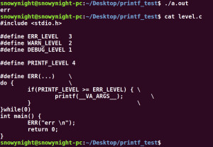 printf()