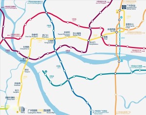 广州地铁1号线线路图