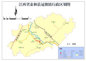 冠朝镇行政区划图