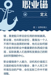 职业锚理论