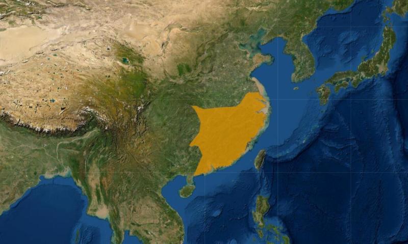 镇海林蛙分布图